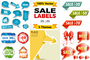 Bundle Sale Labels, a Decorative Illustration by TAlex (Thumbnail 1 of 6)