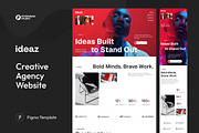 Creative Agency Website UI Figma, an UI Kit Template by peterdraw (Thumbnail 1 of 6)