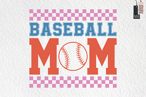 Baseball Mom Quote SVG Design