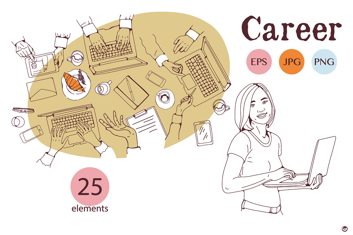Career, a Person Illustration by Olillia (Photo 6 of 11)