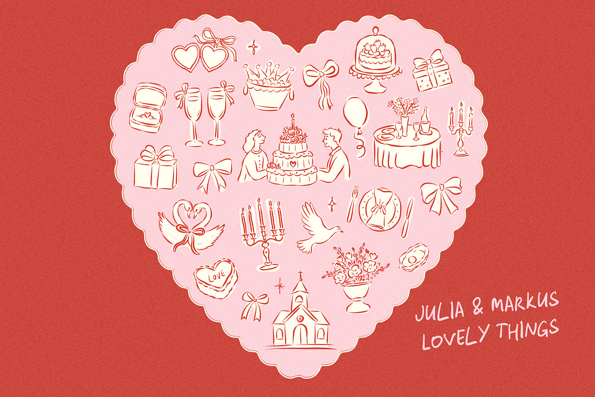 Playful Romance Whimsical SVG Bundle, an Object Illustration by Ayya Studio (Photo 5 of 15)