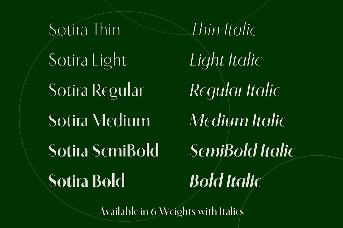 Sotira - A Crisp Sans Serif, a Font by Evoke Type Studio (Photo 5 of 15)