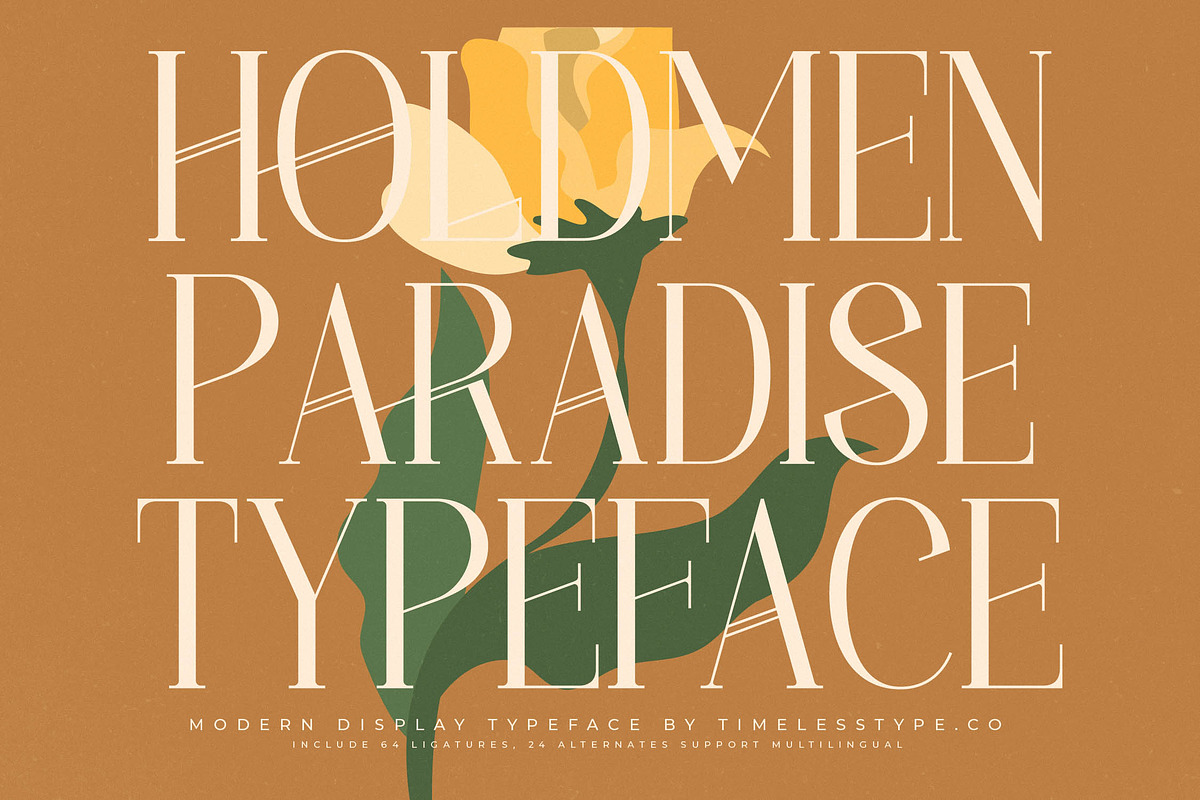 Holdmen Paradise Modern Serif, a Serif Font by timelesstype.co (Photo 1 of 20)