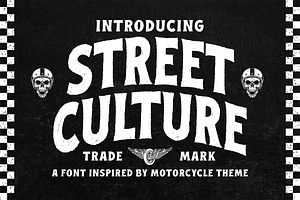 Street Culture a Rustic Serif Font, a Sans Serif Font by Blankids Studio