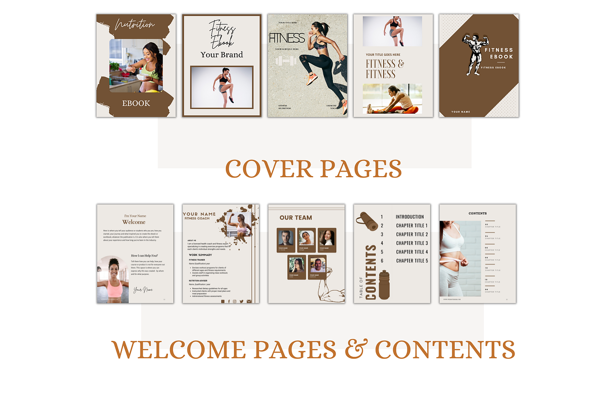 Fitness Ebook Template, a Magazine Template by Millennials Marketing (Photo 2 of 10)