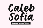Caleb Sofia - Handwritten Bold Font, a Handwritten Font by Jozoor (Thumbnail 1 of 8)