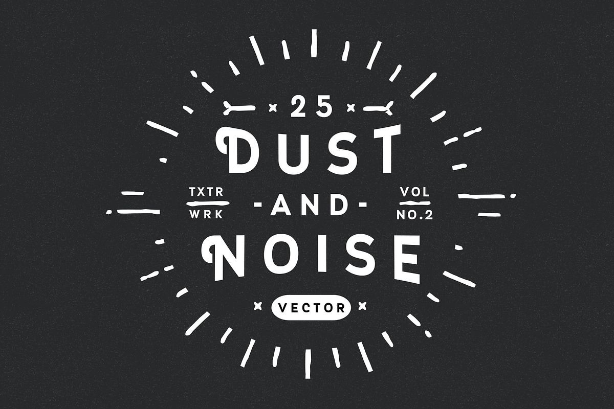 25 Dust and Noise Vector Textures V2, a Texture Graphic by TexturWerk (Photo 1 of 5)