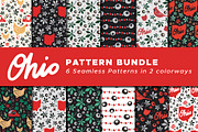 Ohio Seamless Patterns Papers, a Pattern Graphic by BeesDesign (Thumbnail 1 of 4)