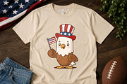 Cute Patriotic Bald Eagle, an Animal Illustration by Vector Kitchen by Zoljo (Thumbnail 2 of 3)