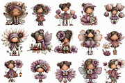 Cute Flower Fairy Clipart, an Illustration by cherrydesign (Thumbnail 3 of 3)