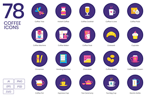 Coffee, Barista, Brewing Icons