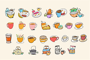 Coffee & Breakfast Doodles, a Food Illustration by Oktyabr (Thumbnail 2 of 6)