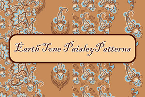 Earth Tone Paisley Patterns