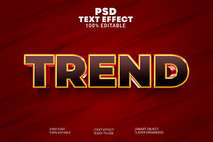 3d Trend Text Style Effect