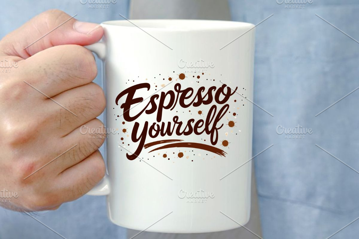 Espresso Yourself – Coffee SVG #3, an Illustration by Awieee1 (Photo 3 of 4)