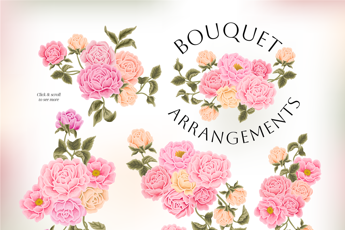 DELICATE BEAUTY - Soft Floral Set, an Object Illustration by Artflorara (Photo 4 of 16)