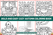 BOLD EASY COZY AUTUMN COLORING, a Seasonal Illustration by Coco Bloom (Thumbnail 3 of 4)