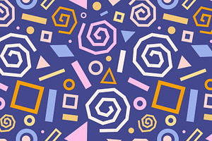 Festive pattern with doodles, swirls, an Object Graphic by Art's and patterns