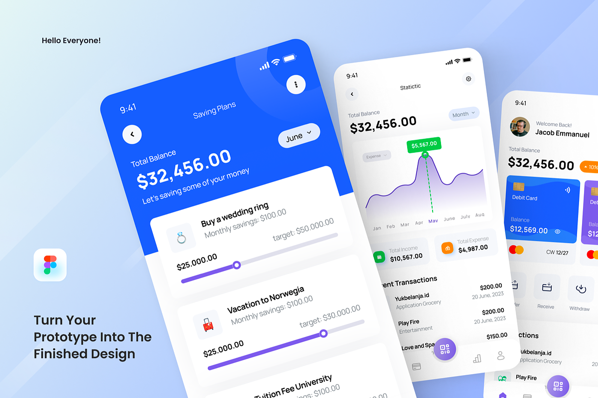 Investify - Finance UI Mobile Apps, an UI Kit Template by SquidPixey (Photo 3 of 3)