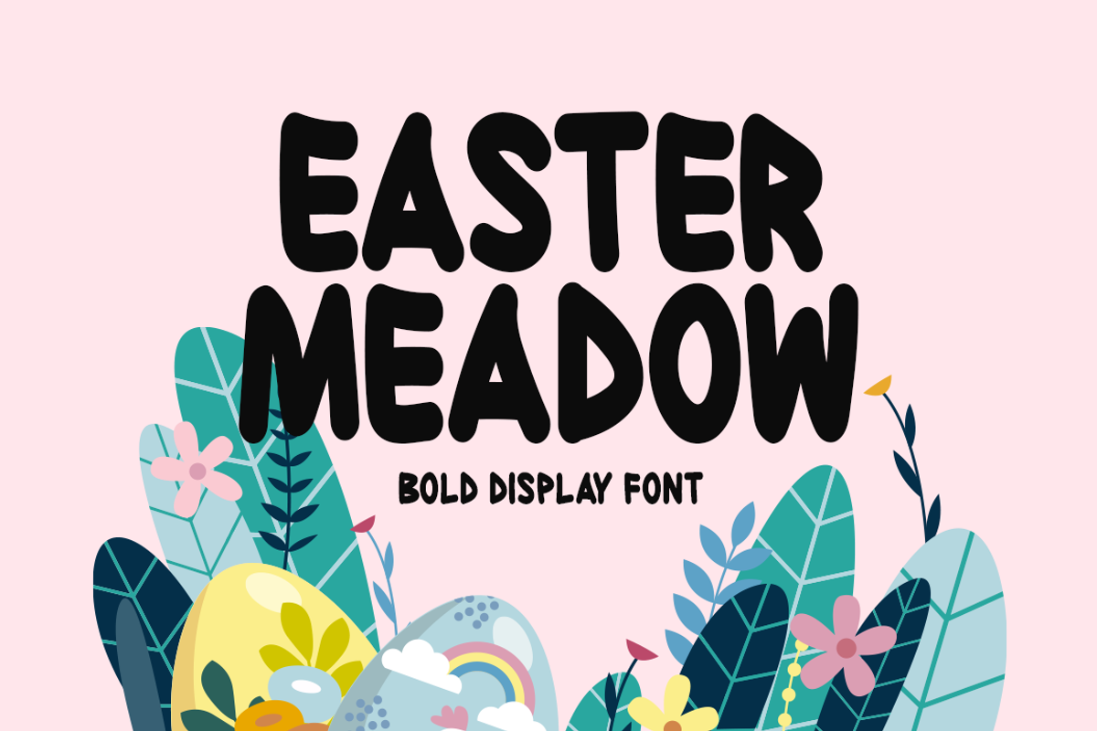 Easter Meadow Typeface, a Handwritten Font by Seemly Fonts (Photo 1 of 4)