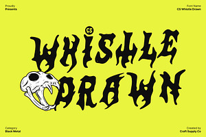CS Whistle Drawn, a Blackletter Font by Craft Supply Co.