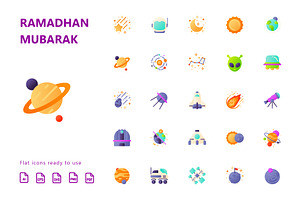 Space Flat Icons