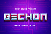 Bechon, a Font by Drizy (Thumbnail 1 of 10)