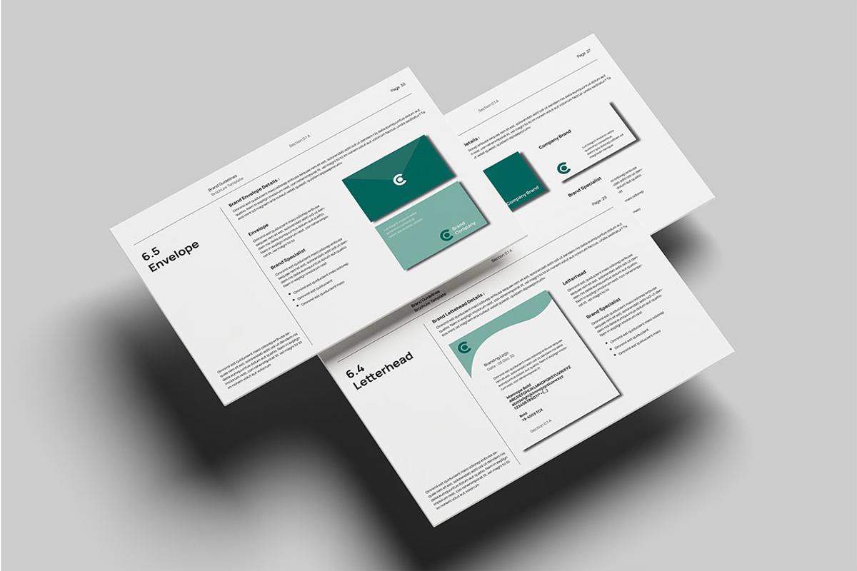 Brand Guidelines3 Brochure, a Brochure Template by yanindesign (Photo 5 of 6)