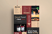 Food Menu Template Design, a Flyer Template by MightyDesign (Thumbnail 2 of 8)