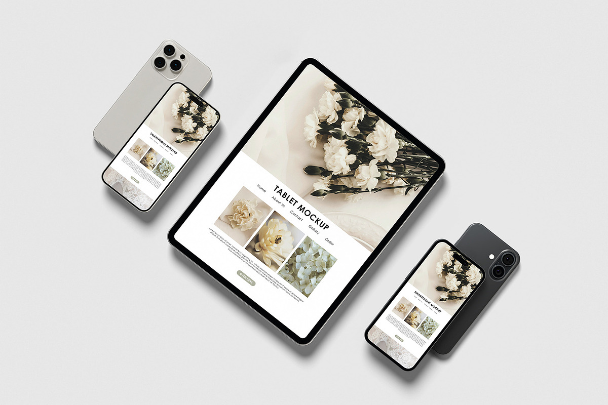 Multi Device Responsive Mockup, an iPad Mockup by Graphicbars (Photo 12 of 23)