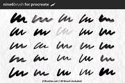 Nine6brush V.1 Procreate, a Brush Add-On by D&K Project (Thumbnail 3 of 18)