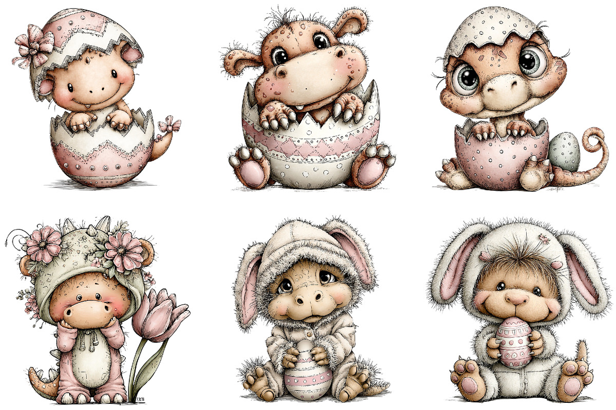 Whimsical Easter Animals Clipart, an Illustration by Sublimation Artist (Photo 6 of 7)