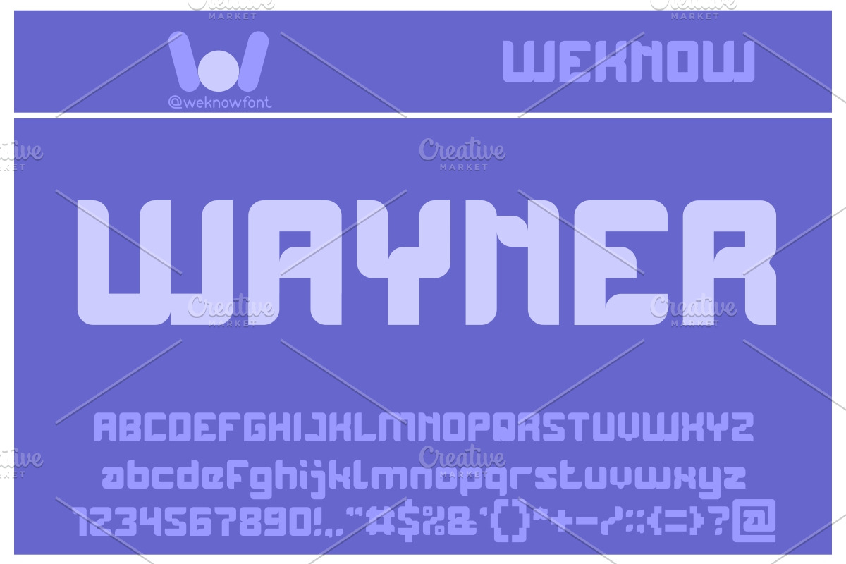 wayner font, a Font by weknow (Photo 2 of 5)