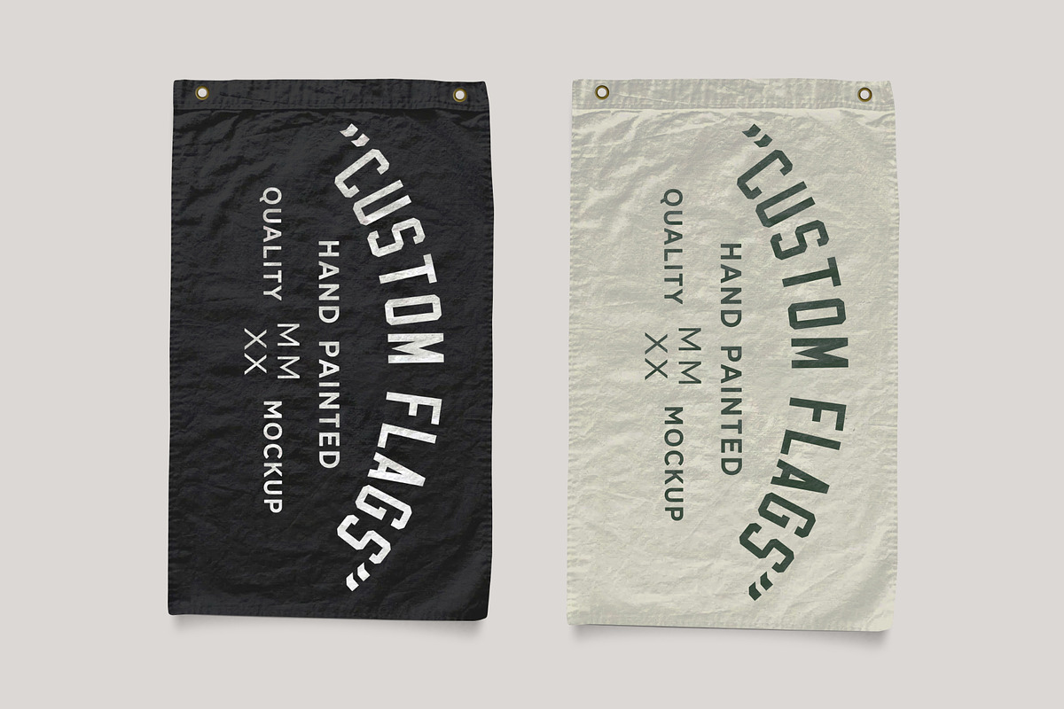 Vintage Custom Flag Mockup, a Household Mockup by TIFFS (Photo 4 of 6)