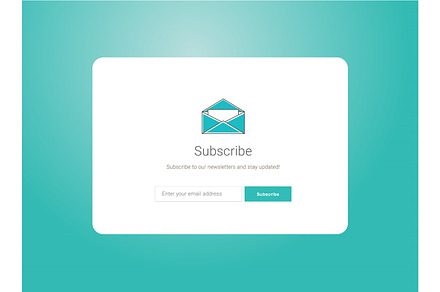 web subscribe ui interface design