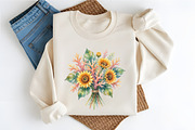 Watercolor Floral Reef PNG Clipart, a Seasonal Illustration by RobertsArt (Thumbnail 5 of 6)
