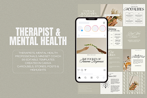 Therapist Instagram Social Media Kit