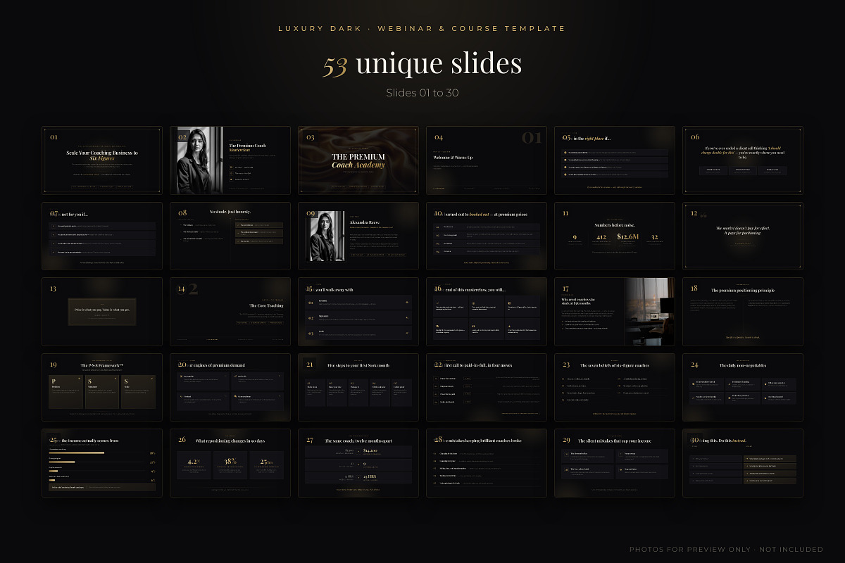 Webinar & Course PowerPoint Template, a Presentation Template by Deck Atelier (Photo 10 of 13)