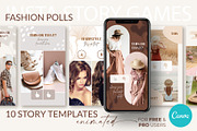 Fashion Polls Story Templates Canva, a Social Media Template by ilonitta (Thumbnail 1 of 8)