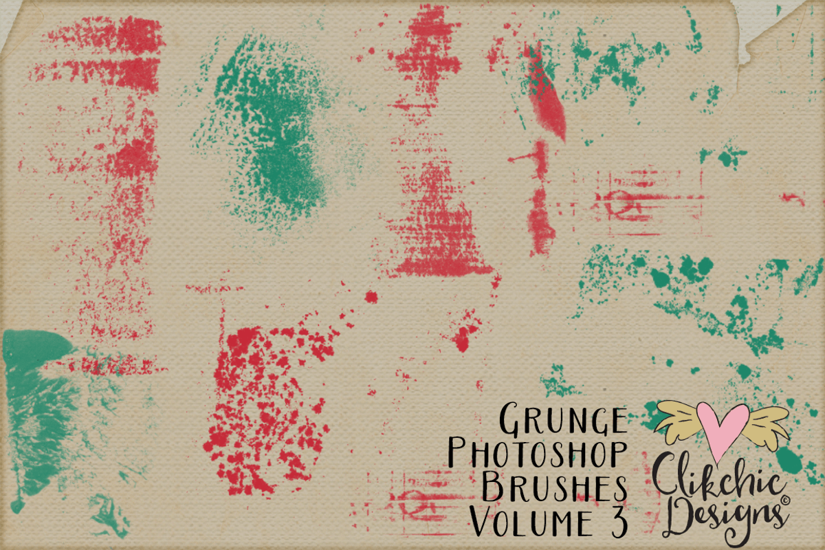 Grunge Texture Photoshop Brushes V3 preview 8