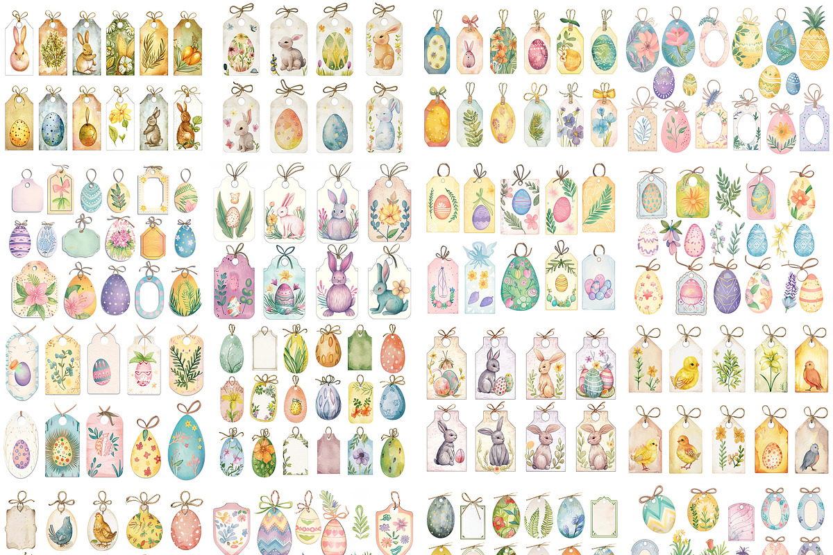 Printable Pages of Easter tags, a Decorative Illustration by Fusion Dream (Photo 2 of 5)