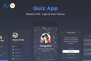 Quiz App - Mobile Trivia Game UI Kit