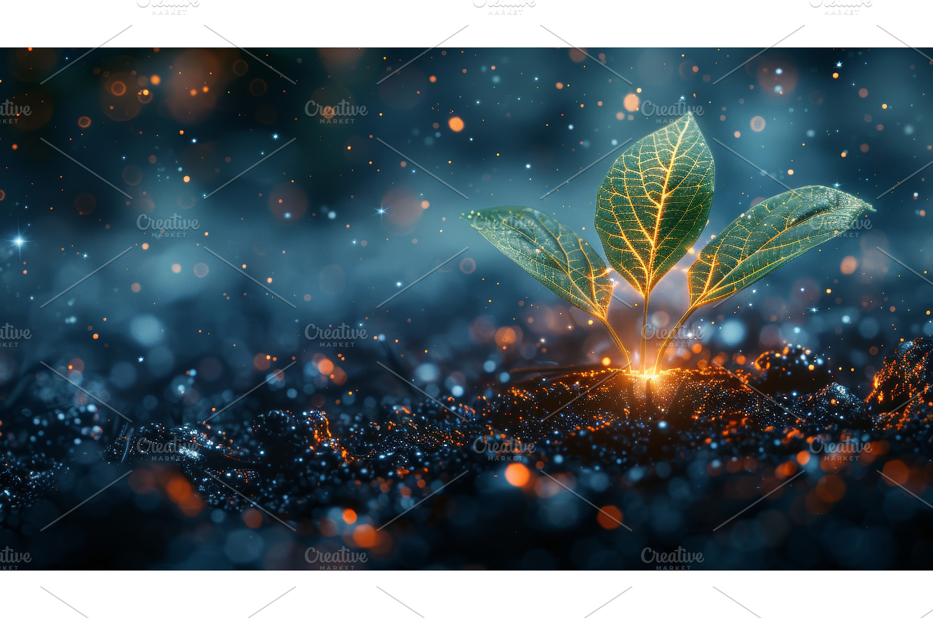 Young growth breaks through the, an Abstract Photo by ZinetroN