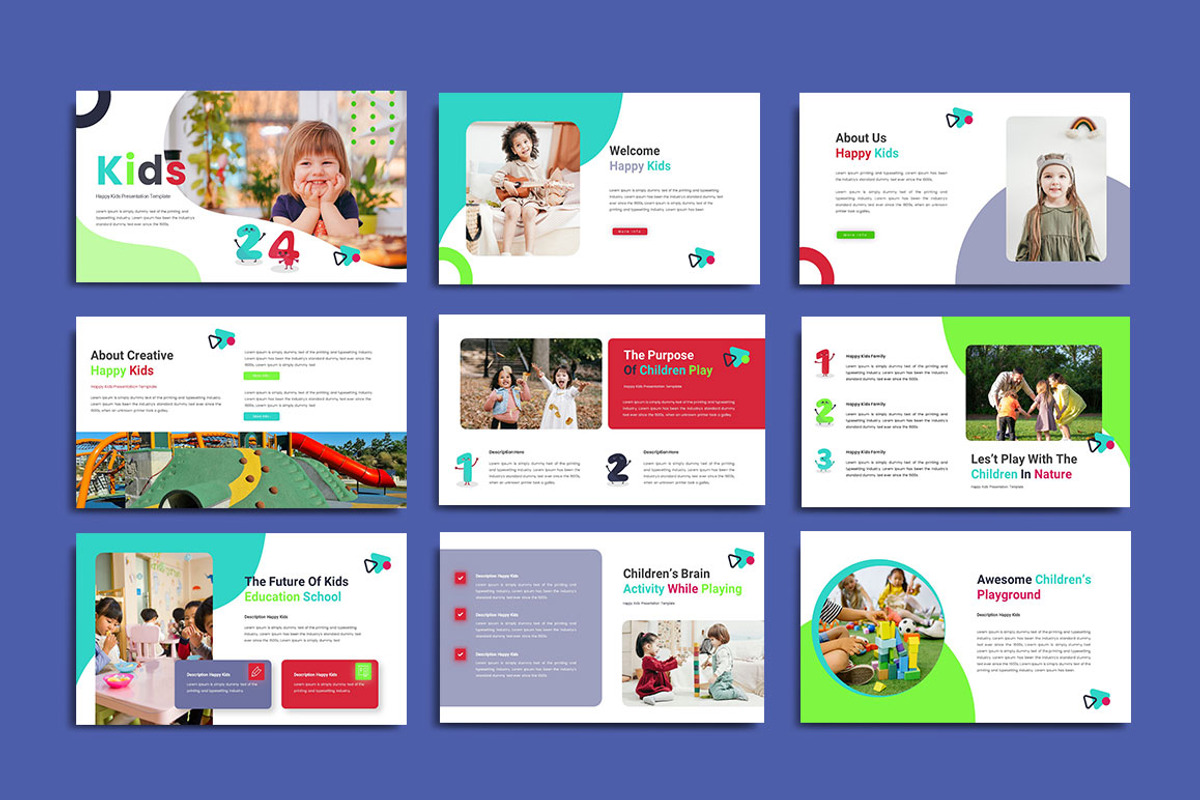 Kids Keynote & Google Slide, a Presentation Template by yanindesign (Photo 2 of 5)