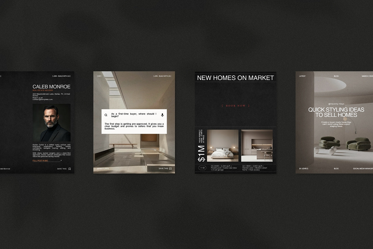 Real Estate Instagram Post Kit, a Social Media Template by Prapti Design (Photo 7 of 10)