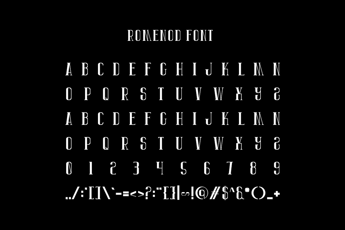 Romenod - Luxury Bold Font, a Serif Font by Iqsiart Studio (Photo 5 of 6)