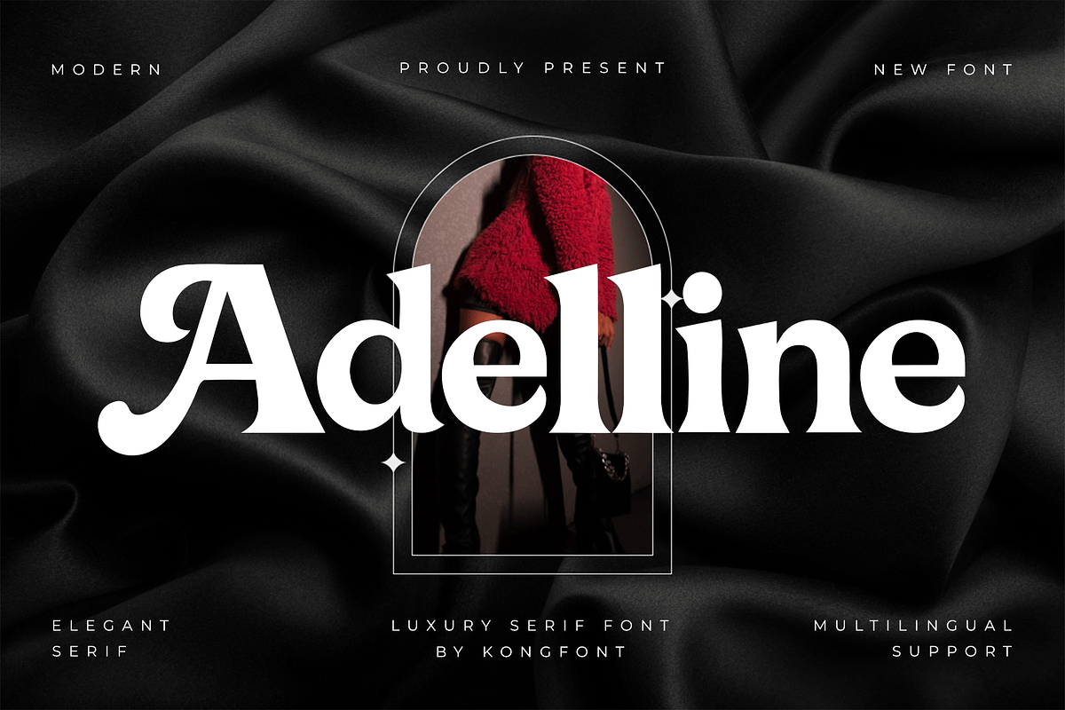 Adelline – A Luxury Serif Font, a Serif Font by overlaytemplates (Photo 1 of 5)