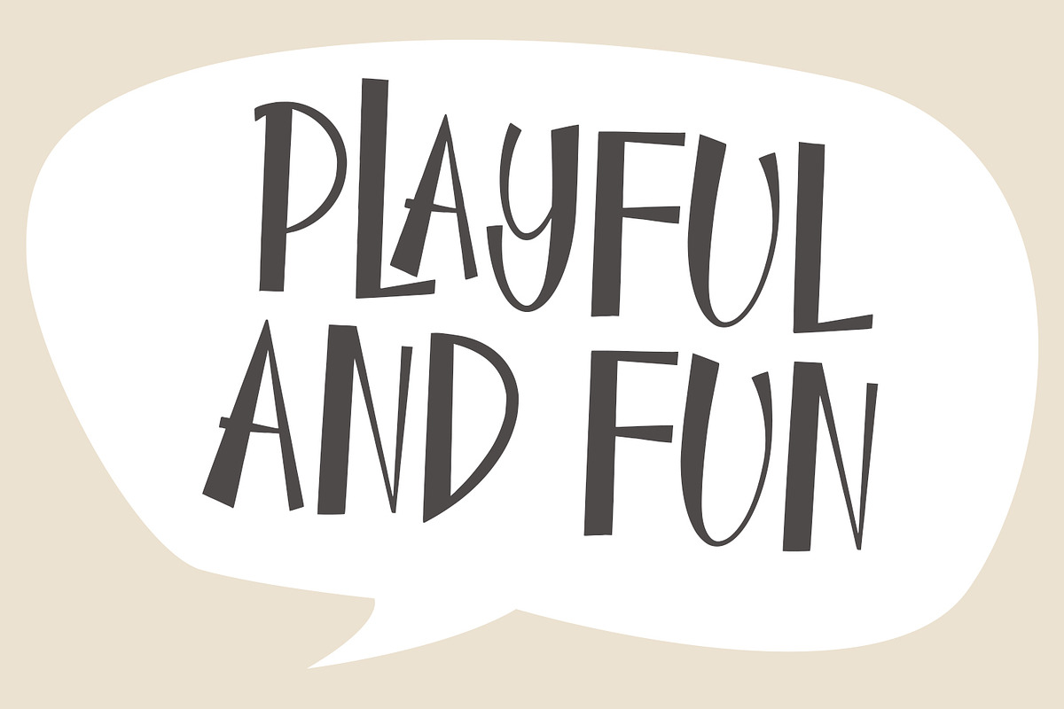 Rongkus Playful Kids Display Font, a Handwritten Font by Maulana Creative (Photo 1 of 7)