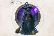 Dark Fantasy Halloween witches, a Seasonal Illustration by ThatsDesignArt (Thumbnail 14 of 17)