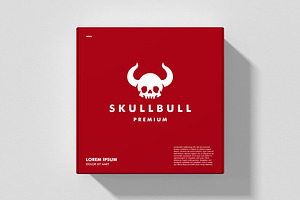 Skull Horn Bull Logo